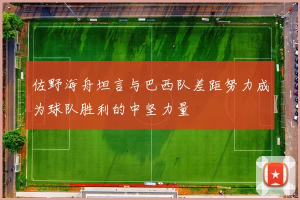 佐野海舟坦言与巴西队差距努力成为球队胜利的中坚力量
